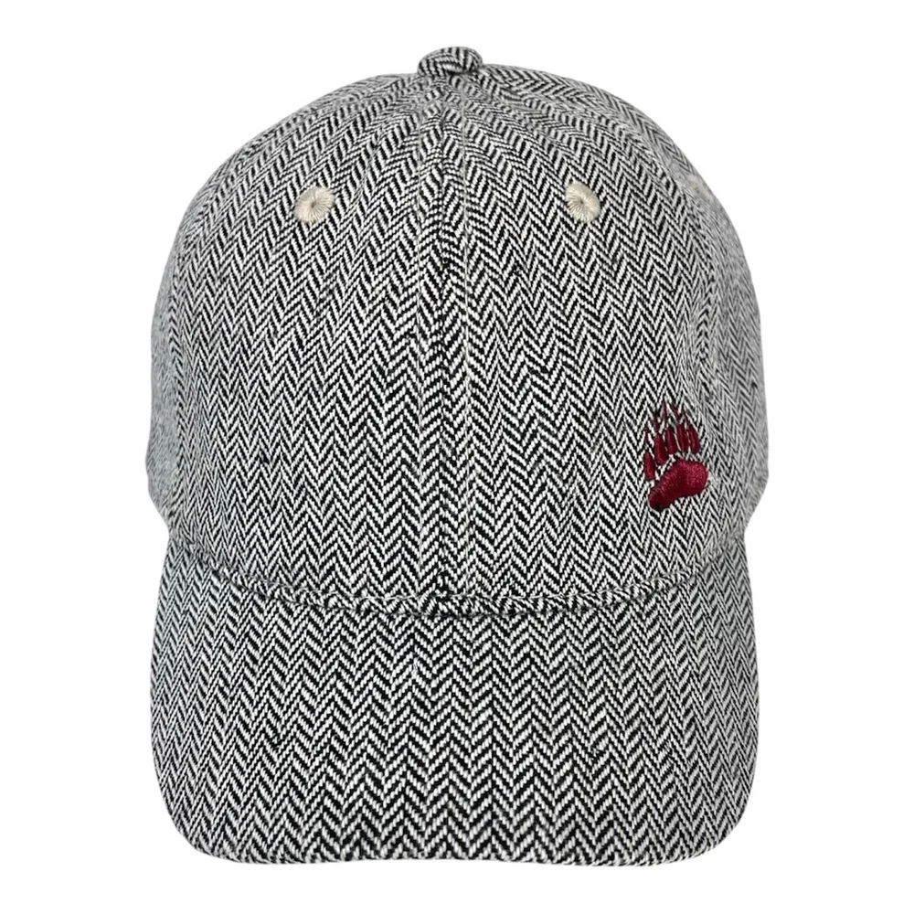 Montana Grizzlies Bear Paw Herringbone Strapback Dad Hat Legacy‎ Cap